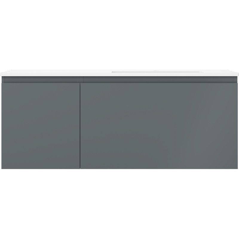 Mexen Orio dulap baie 120 cm cu chiuvetă Otis dreaptă, 1S, 1D, grafit mat/alb mat - 91A13-12047-3-BBFF66-W18P01