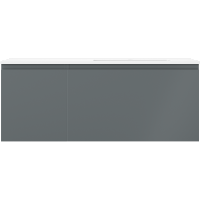 Mexen Orio dulap baie 120 cm cu lavoar Otis dreapta, 1S, 1D, grafit mat/alb mat - 91A13-12047-3-BBFF66-W18P01