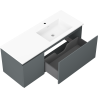Mexen Orio dulap baie 120 cm cu lavoar Otis dreapta, 1S, 1D, grafit mat/alb mat - 91A13-12047-3-BBFF66-W18P01