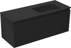 Mexen Orio dulap baie 120 cm cu lavoar Otis dreapta, 1S, 1D, negru mat - 91A13-12047-3-BBFF71-W18P71