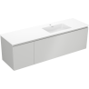 Mexen Orio dulap baie 160 cm cu chiuvetă Otis dreapta, 1S, 1D, gri mat/alb mat - 91A13-16047-3-BBFF62-W18P01