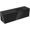 Mexen Orio dulap de baie 160 cm cu lavoar Otis dreapta, 1S, 1D, negru lucios/negru mat - 91A13-16047-3-BBFF70-W18P71
