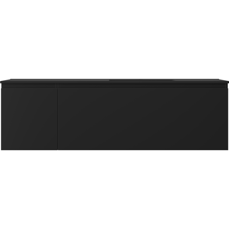 Mexen Orio dulap baie 160 cm cu lavoar Otis dreapta, 1S, 1D, negru mat - 91A13-16047-3-BBFF71-W18P71