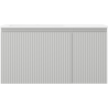 Mexen Rivel dulap baie 90 cm cu lavoar Otis stânga, 1S, 1D, canelat, gri mat/alb mat - 91A23-09047-3-BBFF62-W18L01