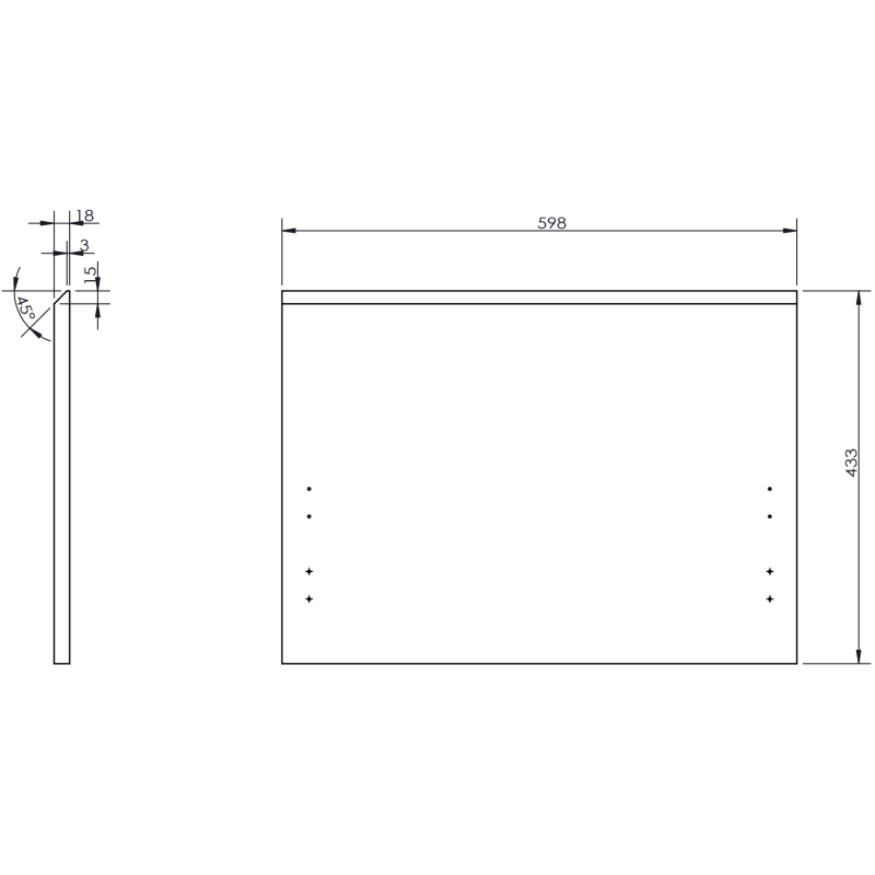 Mexen Rivel dulap baie 100 cm cu lavoar Otis stânga, 1S, 1D, riflat, gri mat/alb mat - 91A23-10047-3-BBFF62-W18L01