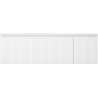 Mexen Rivel dulap de baie 160 cm cu lavoar Otis stânga, 1S, 1D, canelat, alb mat - 91A23-16047-3-BBFF01-W18L01