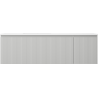 Mexen Rivel dulap baie 160 cm cu lavoar Otis stângă, 1S, 1D, canelat, gri mat/alb mat - 91A23-16047-3-BBFF62-W18L01