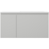 Mexen Rivel dulap baie 90 cm cu lavoar Otis dreapta, 1S, 1D, riflat, gri mat/alb mat - 91A23-09047-3-BBFF62-W18P01