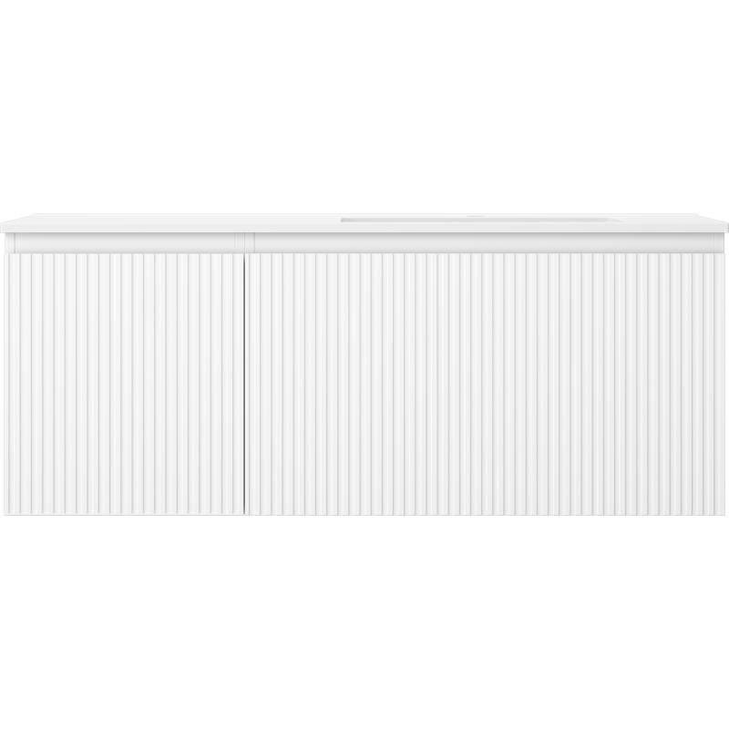 Mexen Rivel dulap baie 120 cm cu lavoar Otis dreapta, 1S, 1D, cu textură, alb mat - 91A23-12047-3-BBFF01-W18P01