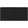 Mexen Orio dulap baie 90 cm cu lavoar Vela pe stânga, 1S, 1D, negru mat - 91A13-09047-3-BBFF71-W23L71