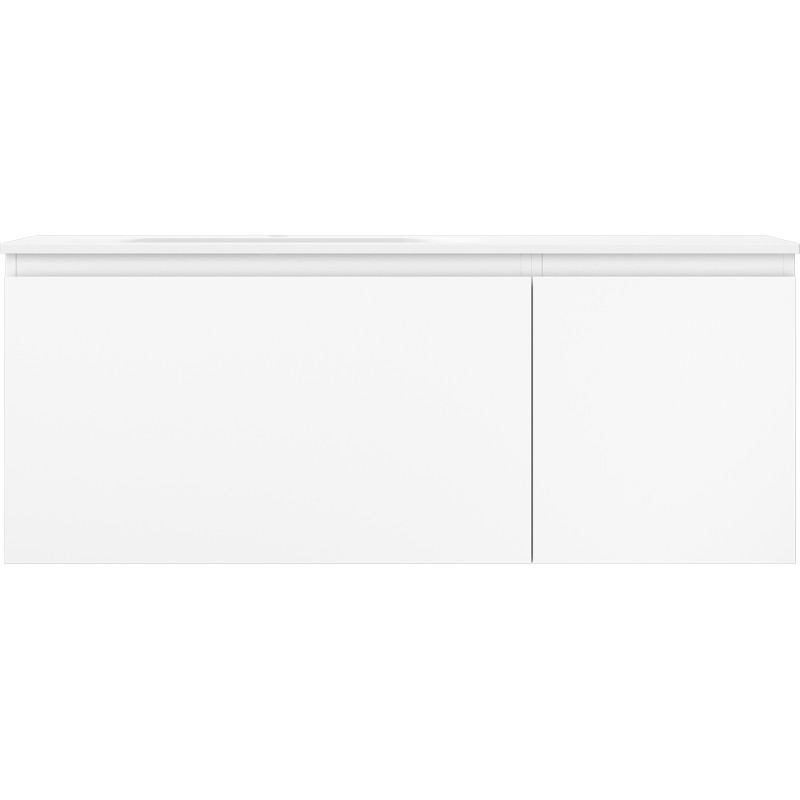 Mexen Orio dulap de baie 120 cm cu lavoar Vela stânga, 1S, 1D, alb mat - 91A13-12047-3-BBFF01-W23L01