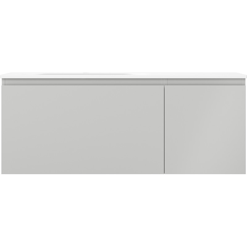 Mexen Orio dulap baie 120 cm cu chiuvetă Vela stânga, 1S, 1D, gri mat/alb mat - 91A13-12047-3-BBFF62-W23L01