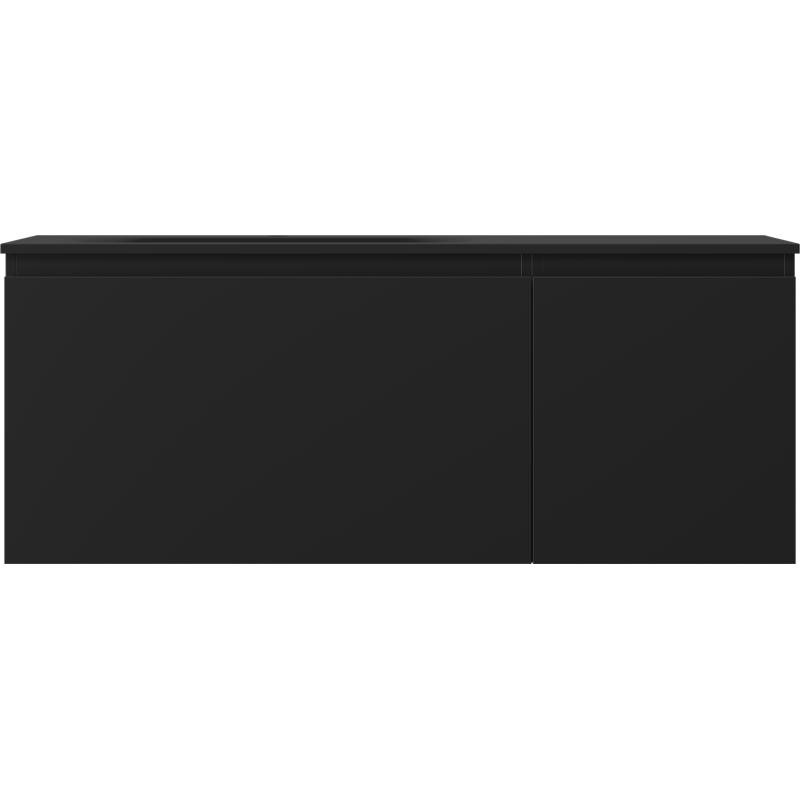 Mexen Orio dulap baie 120 cm cu lavoar Vela stânga, 1S, 1D, negru mat - 91A13-12047-3-BBFF71-W23L71