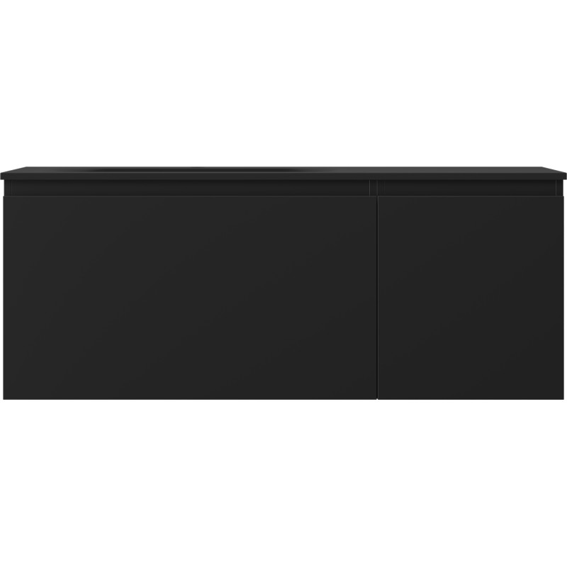 Mexen Orio dulap de baie 120 cm cu lavoar Vela stânga, 1S, 1D, negru mat - 91A13-12047-3-BBFF71-W23L71