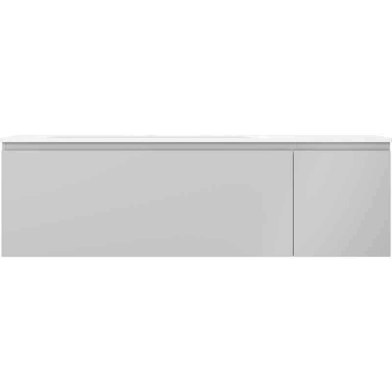 Mexen Orio dulap baie 160 cm cu lavoar Vela stânga, 1S, 1D, gri mat/alb mat - 91A13-16047-3-BBFF62-W23L01