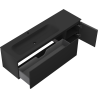 Mexen Orio dulap baie 160 cm cu lavoar Vela stânga, 1S, 1D, negru mat - 91A13-16047-3-BBFF71-W23L71