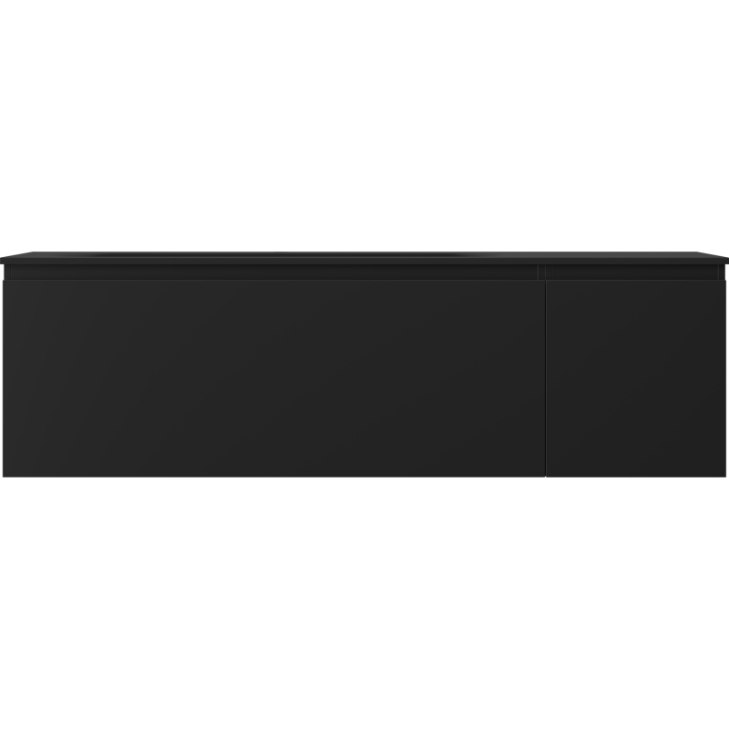 Mexen Orio dulap baie 160 cm cu lavoar Vela stânga, 1S, 1D, negru mat - 91A13-16047-3-BBFF71-W23L71