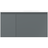 Mexen Orio dulap baie 90 cm cu lavoar Vela dreapta, 1S, 1D, grafit mat/alb mat - 91A13-09047-3-BBFF66-W23P01