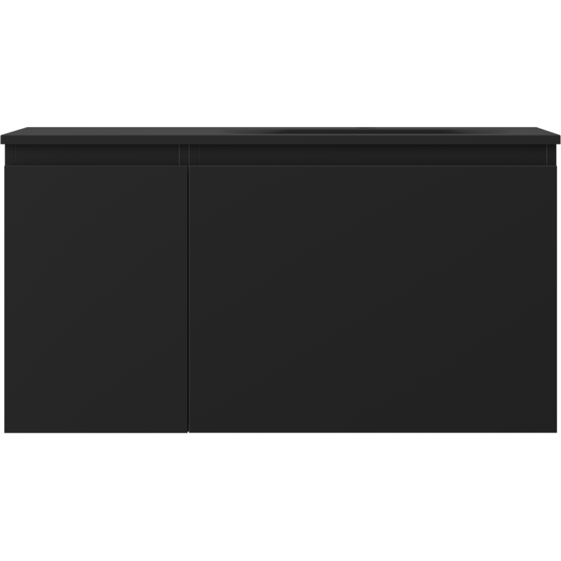 Mexen Orio dulap baie 90 cm cu lavoar Vela dreapta, 1S, 1D, negru mat - 91A13-09047-3-BBFF71-W23P71