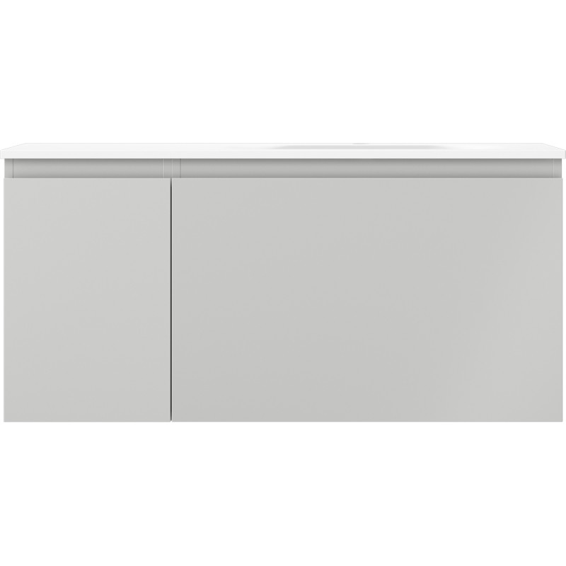 Mexen Orio dulap baie 100 cm cu lavoar Vela dreapta, 1S, 1D, gri mat/alb mat - 91A13-10047-3-BBFF62-W23P01