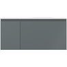 Mexen Orio dulap baie 100 cm cu chiuvetă Vela dreapta, 1S, 1D, grafit mat/alb mat - 91A13-10047-3-BBFF66-W23P01