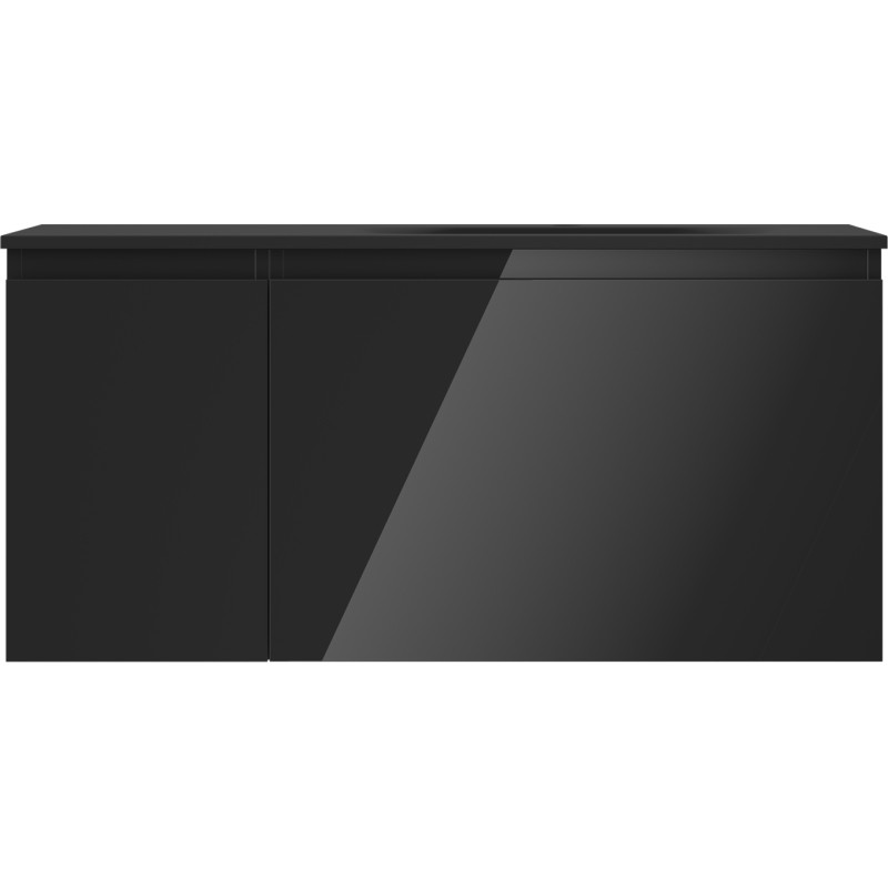 Mexen Orio dulap baie 100 cm cu chiuvetă Vela dreapta, 1S, 1D, negru lucios/negru mat - 91A13-10047-3-BBFF70-W23P71