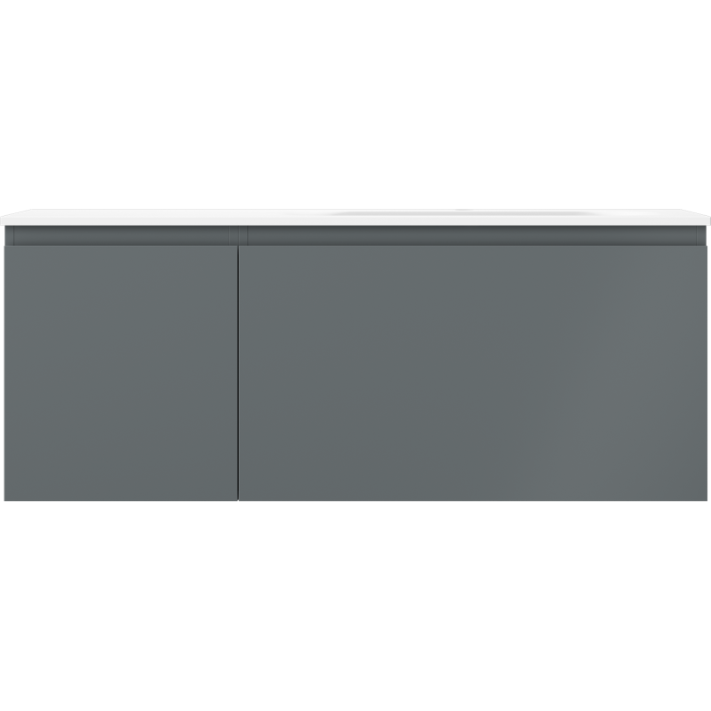 Mexen Orio dulap baie 120 cm cu chiuvetă Vela dreapta, 1S, 1D, grafit mat/alb mat - 91A13-12047-3-BBFF66-W23P01