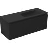 Mexen Orio dulap de baie 120 cm cu lavoar Vela dreapta, 1S, 1D, negru mat - 91A13-12047-3-BBFF71-W23P71