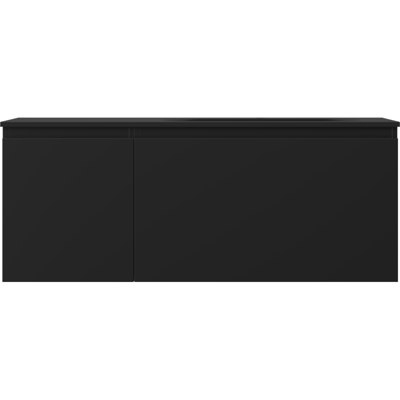Mexen Orio dulap baie 120 cm cu lavoar Vela dreapta, 1S, 1D, negru mat - 91A13-12047-3-BBFF71-W23P71