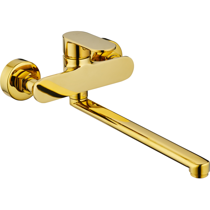 Mexen Milo baterie de cadă cu scurgere lungă, aurie - 71335-50