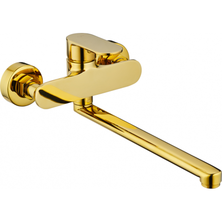 Mexen Milo baterie de cadă cu scurgere lungă, aurie - 71335-50