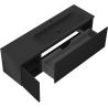 Mexen Orio dulap baie 160 cm cu lavoar Vela dreapta, 1S, 1D, negru mat - 91A13-16047-3-BBFF71-W23P71