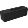 Mexen Orio dulap baie 160 cm cu lavoar Vela dreapta, 1S, 1D, negru mat - 91A13-16047-3-BBFF71-W23P71