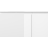 Mexen Rivel dulap baie 90 cm cu lavoar Vela stâng, 1S, 1D, cu striații, alb mat - 91A23-09047-3-BBFF01-W23L01
