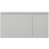 Mexen Rivel dulap baie 90 cm cu lavoar Vela stânga, 1S, 1D, riflat, gri mat/alb mat - 91A23-09047-3-BBFF62-W23L01