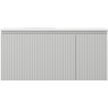 Mexen Rivel dulap de baie 100 cm cu lavoar Vela stânga, 1S, 1D, riflat, gri mat/alb mat - 91A23-10047-3-BBFF62-W23L01