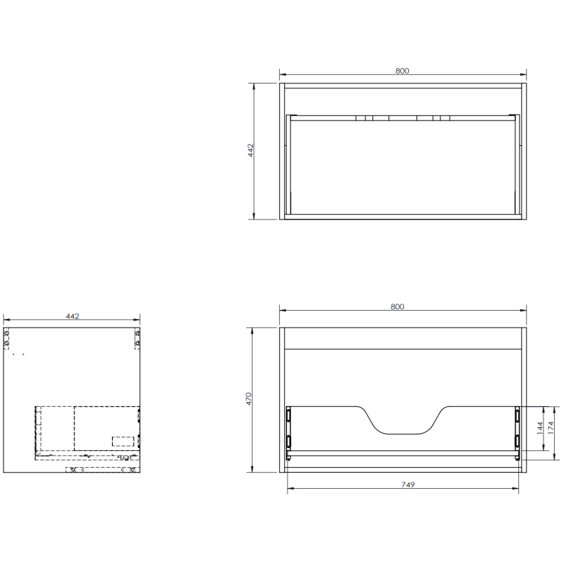 Mexen Rivel dulap baie 120 cm cu lavoar Vela stâng, 1S, 1D, cu rifluri, alb mat - 91A23-12047-3-BBFF01-W23L01