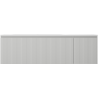 Mexen Rivel dulap de baie 160 cm cu lavoar Vela stâng, 1S, 1D, canelat, gri mat/alb mat - 91A23-16047-3-BBFF62-W23L01