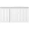 Mexen Rivel dulap de baie 90 cm cu lavoar Vela dreapta, 1S, 1D, cu nervuri, alb mat - 91A23-09047-3-BBFF01-W23P01