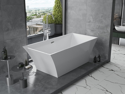 Mexen Ibiza cadă independentă 170 x 80 cm, albă - 57021708000