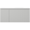 Mexen Rivel dulap de baie 100 cm cu lavoar Vela dreapta, 1S, 1D, canelat, gri mat/alb mat - 91A23-10047-3-BBFF62-W23P01