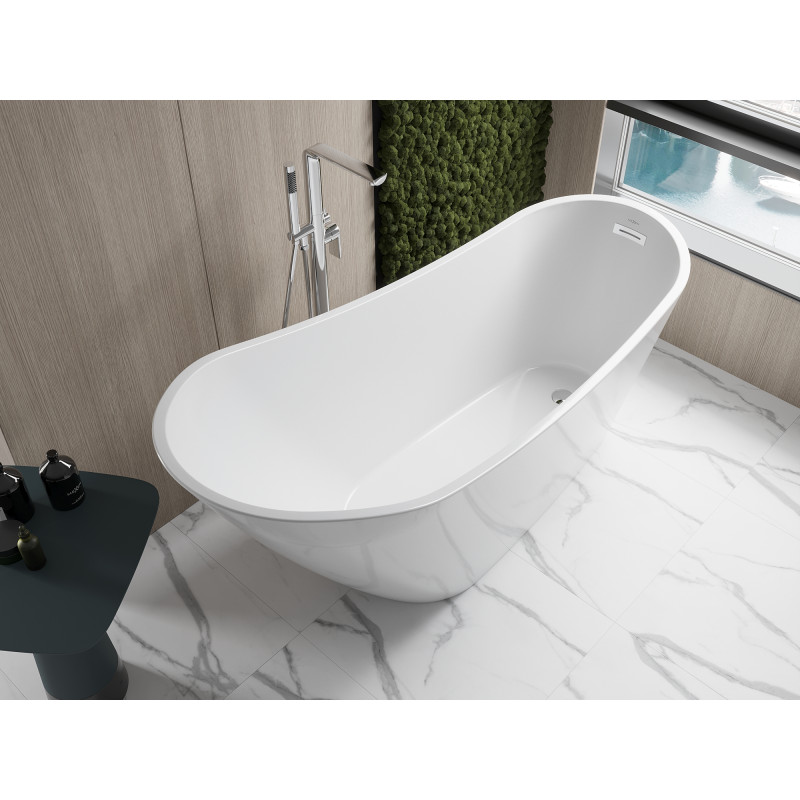 Mexen Oviedo cadă de baie independentă 170 x 76 cm, albă - 51561707600