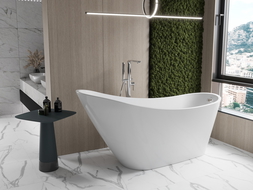 Mexen Oviedo cadă de sine stătătoare 170 x 76 cm, Albă - 51561707600