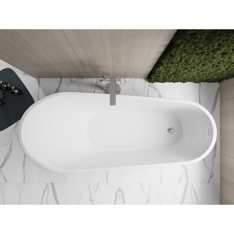 Mexen Oviedo szabadon álló kád 170 x 76 cm, fehér - 51561707600