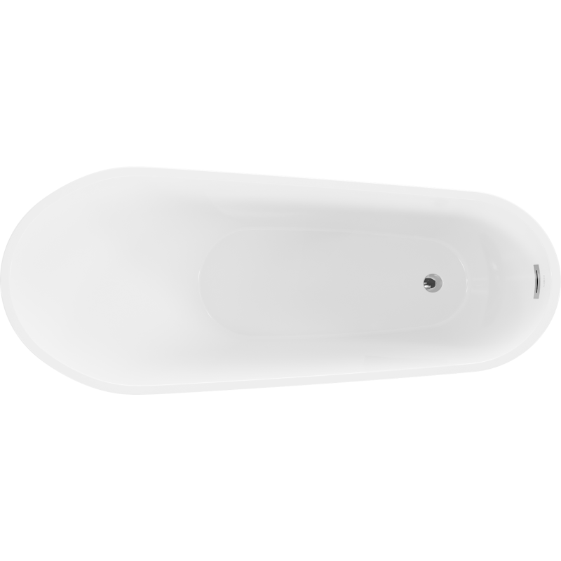 Mexen Oviedo cadă freestanding 170 x 76 cm, albă - 51561707600