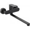 Mexen Milo baterie de baie cu gură de scurgere lungă, neagră - 71335-70