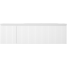 Mexen Rivel dulap de baie 160 cm cu chiuvetă Vela dreapta, 1S, 1D, canelat, alb mat - 91A23-16047-3-BBFF01-W23P01