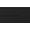 Mexen Orio dulap baie 90 cm cu lavoar Otis stânga, 2S, 1D, negru mat - 91A13-09047-3-BBFFF71-W18L71