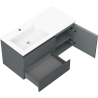 Mexen Orio dulap baie 100 cm cu chiuvetă Otis stânga, 2S, 1D, grafit mat/alb mat - 91A13-10047-3-BBFFF66-W18L01