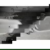 Mexen Retro cadă de sine stătătoare 150 x 73 cm, Albă, picioare Crom - 53251507300-00